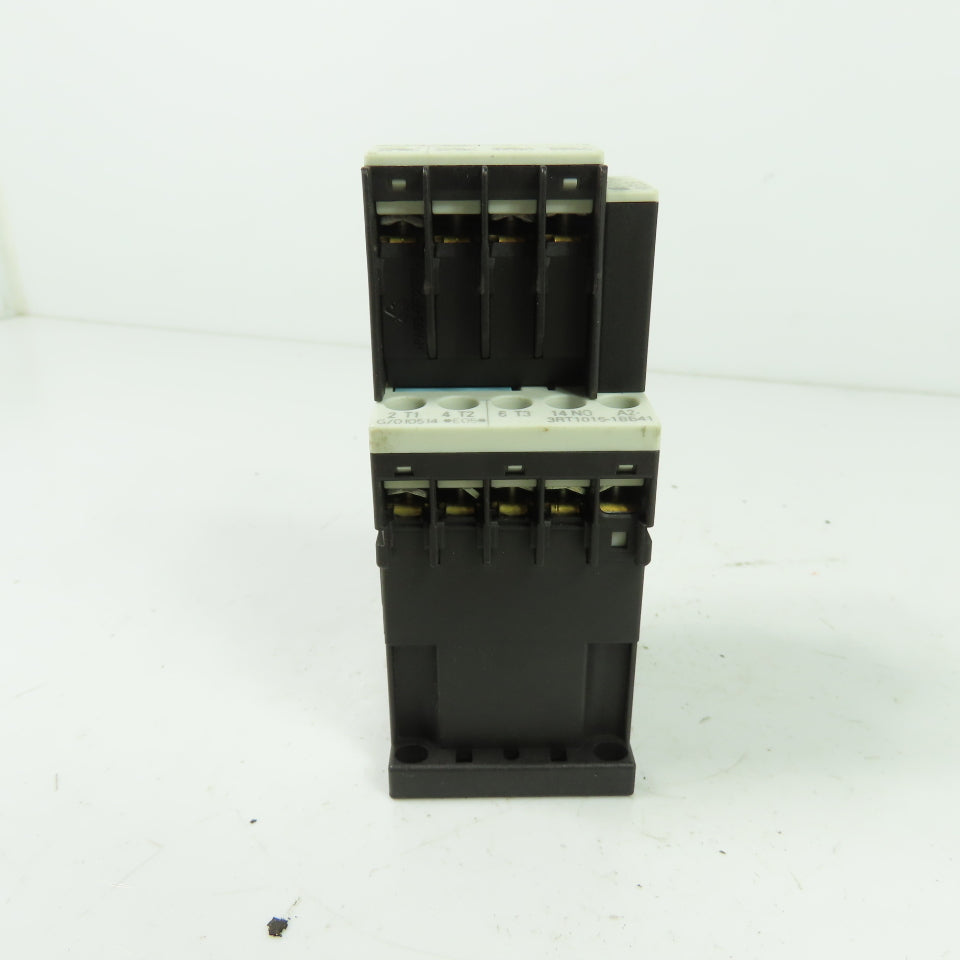 Siemens 3RT1016-1BB42 600V 3-Pole Contactor 24VDC W/ 3RH1911-1HA22