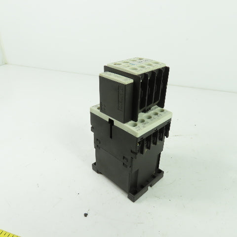 Siemens 3RT1016-1BB42 600V 3-Pole Contactor 24VDC W/ 3RH1911-1HA22