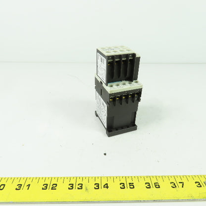 Siemens 3RT1016-1BB42 600V 3-Pole Contactor 24VDC W/ 3RH1911-1HA22