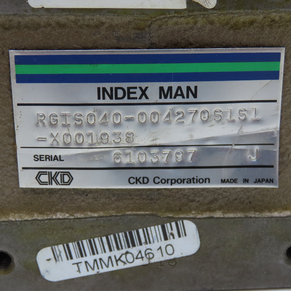 CKD RGIS040-04270S1S1 Index Man Roller Gear Cam Unit