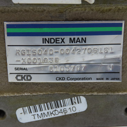 CKD RGIS040-04270S1S1 Index Man Roller Gear Cam Unit