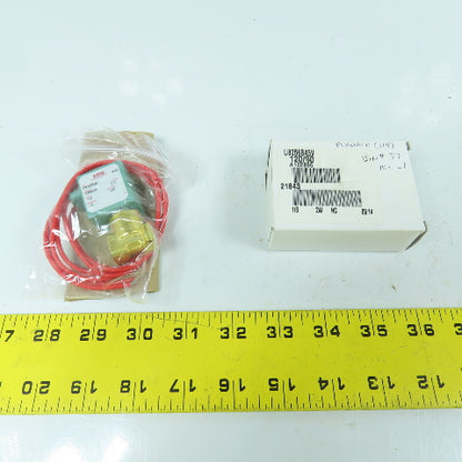 Asco U8256B45V 120V Solenoid Valve 135PSI 1/8" NPT