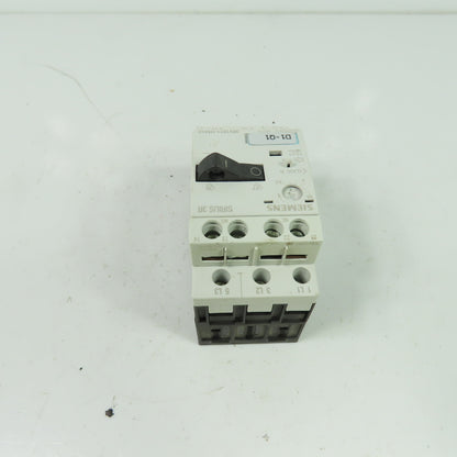Siemens 3RV1011-1HA10 3-Pole Manual Motor Starter Circuit Breaker 600V 5.5-8A