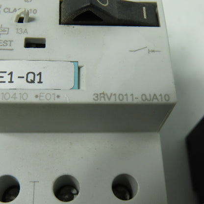 Siemens 3RV1011-0JA10 3Pole Manual MotorStarter Circuit Breaker 600V 1A Lot Of 3
