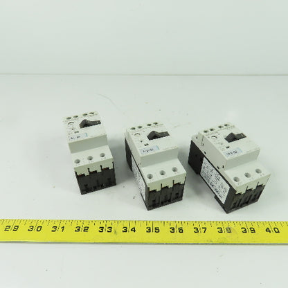 Siemens 3RV1011-0JA10 3Pole Manual MotorStarter Circuit Breaker 600V 1A Lot Of 3