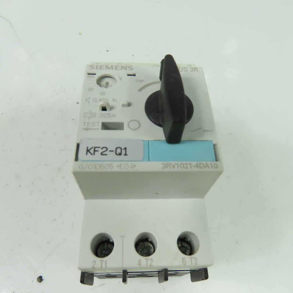 Siemens 3RV1021-4DA10 3 Pole Manual Motor Starter Circuit Breaker 600V 25A