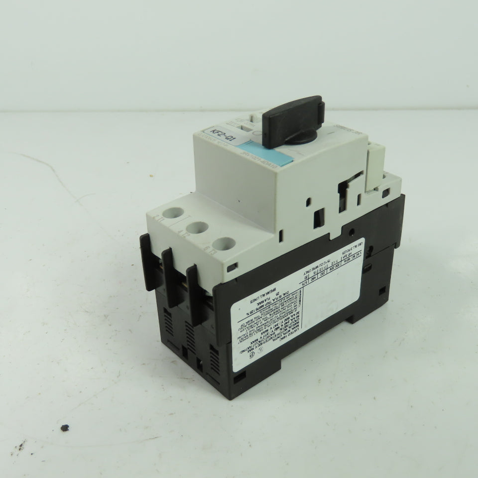 Siemens 3RV1021-4DA10 3 Pole Manual Motor Starter Circuit Breaker 600V 25A