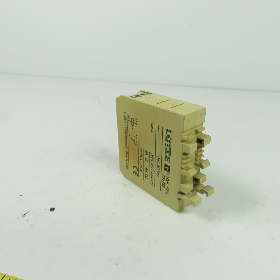Lutze RE4-0732 Mini Compact Relay Module 24V AC/DC In 250VAC/300VDC 5A Out