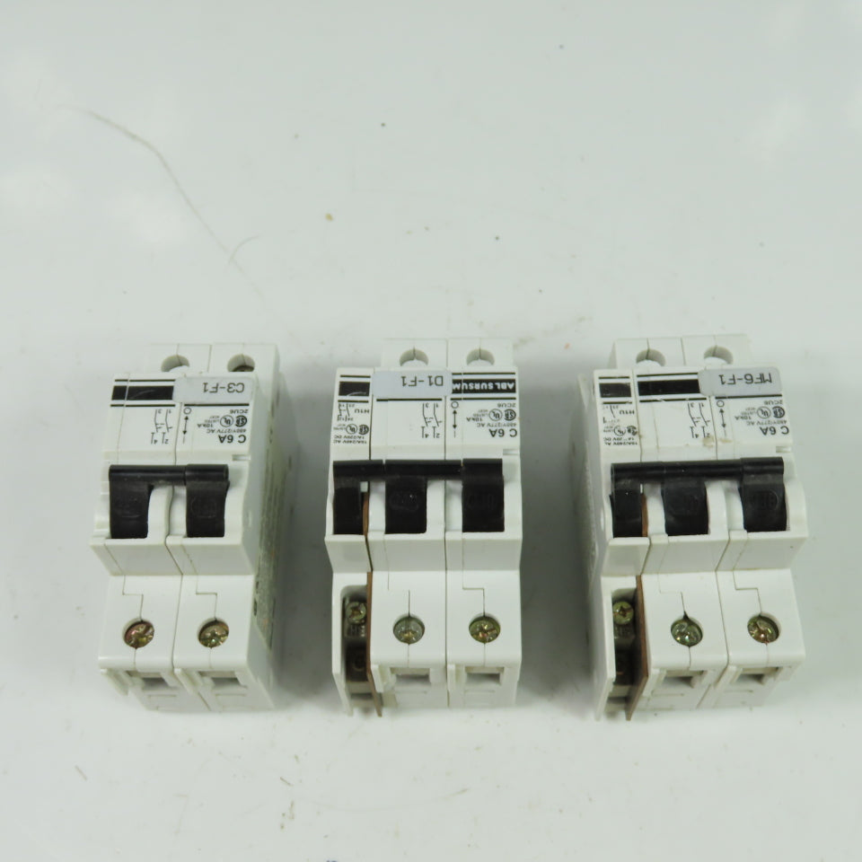 Altech 2CU6 Circuit Breaker 10kA 480Y/277VAC Lot Of 3
