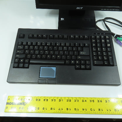 Acer V173B 17" LCD Monitor 100-240VAC W/ Adesso ACK-730PB Keyboard & Cables