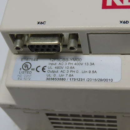 KEB 12F5CBB-YM00 Inverter Drive 3Ph 400V 13.3A In 6.6KVA Out W/KEB 13E5T60-M071
