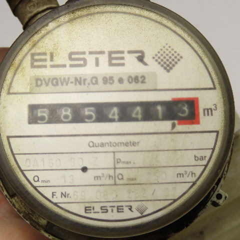 Elster QA160 80 Z Quantometer 13-250m3/hr. Flow Gas Meter 4 Bar
