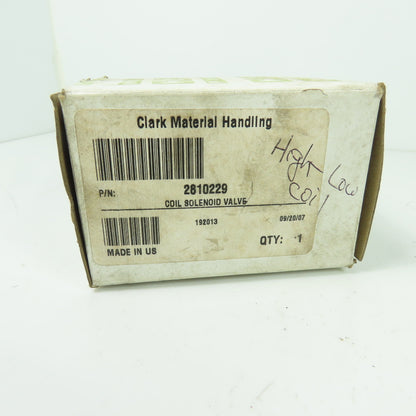 Clark 2810229 Solenoid Valve Coil