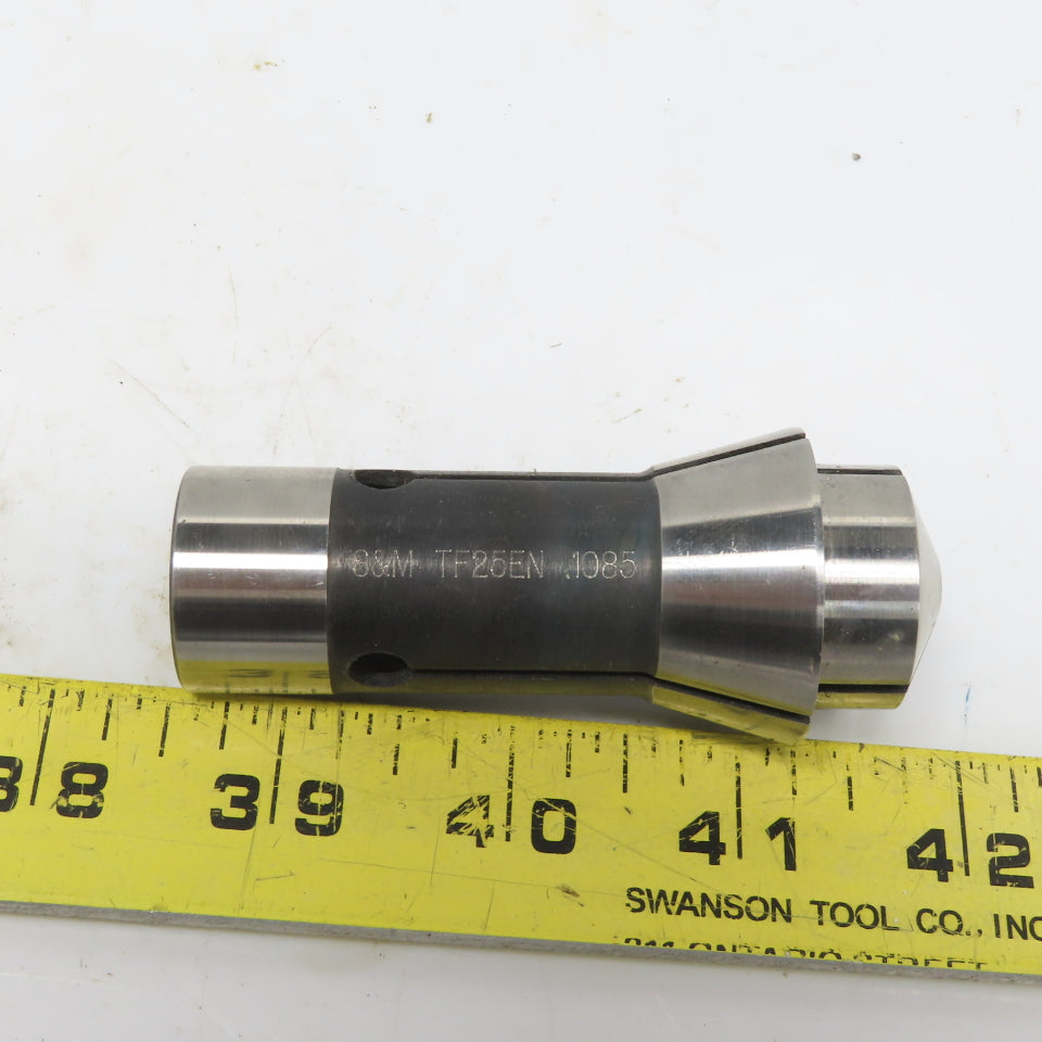 S & M TF25 EN Extended Nose Precision Smooth Collet .1085