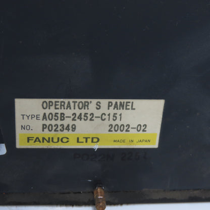 Fanuc A05B-2452-C151 Operator Control Panel A20B-1007-0850