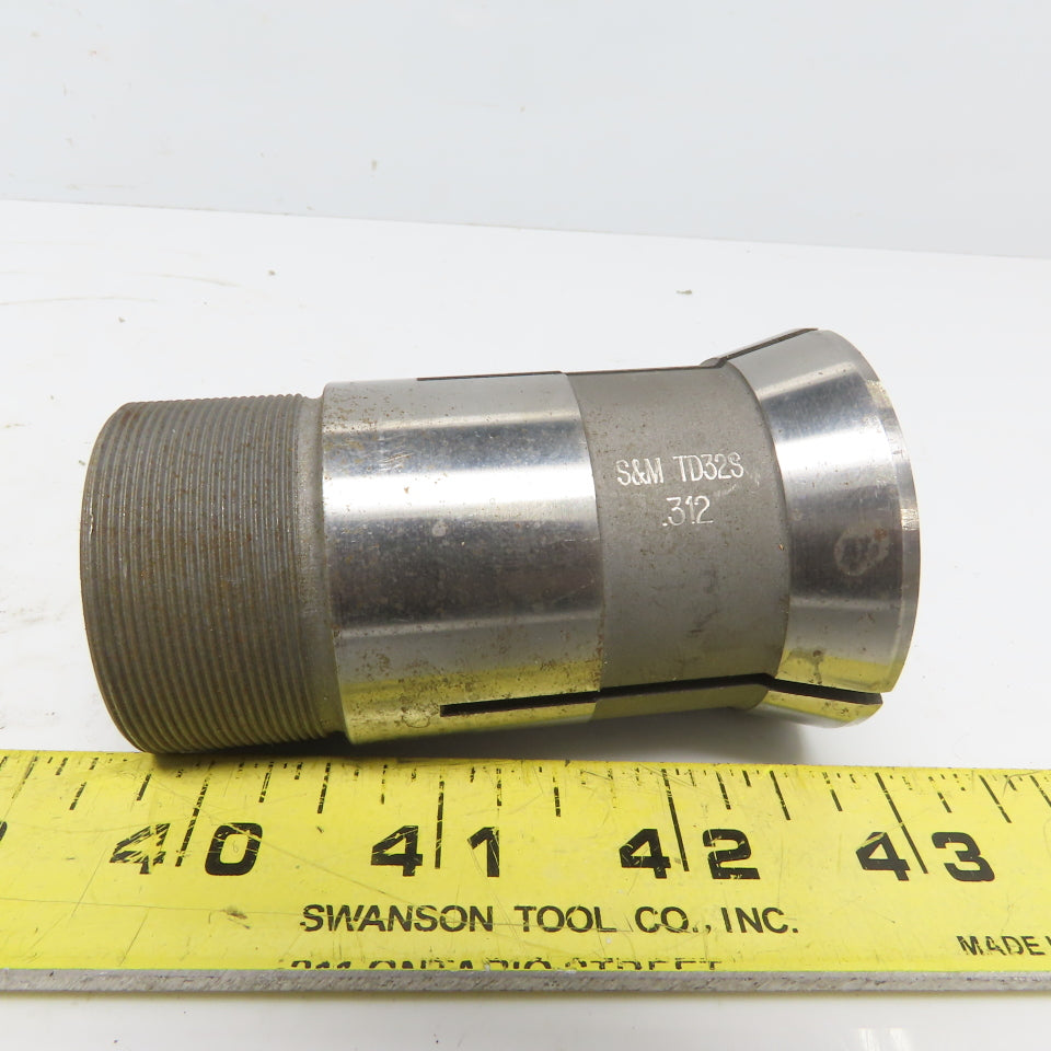 S & M TD32S Precision Smooth Collet .093XP .312 Lot of 2