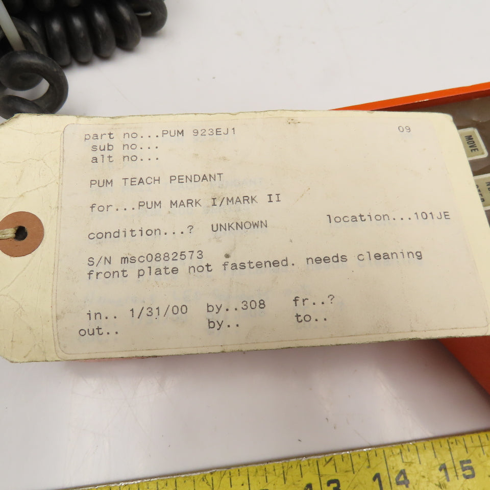 Condec Unimation 923EJ1 Teach Pendant