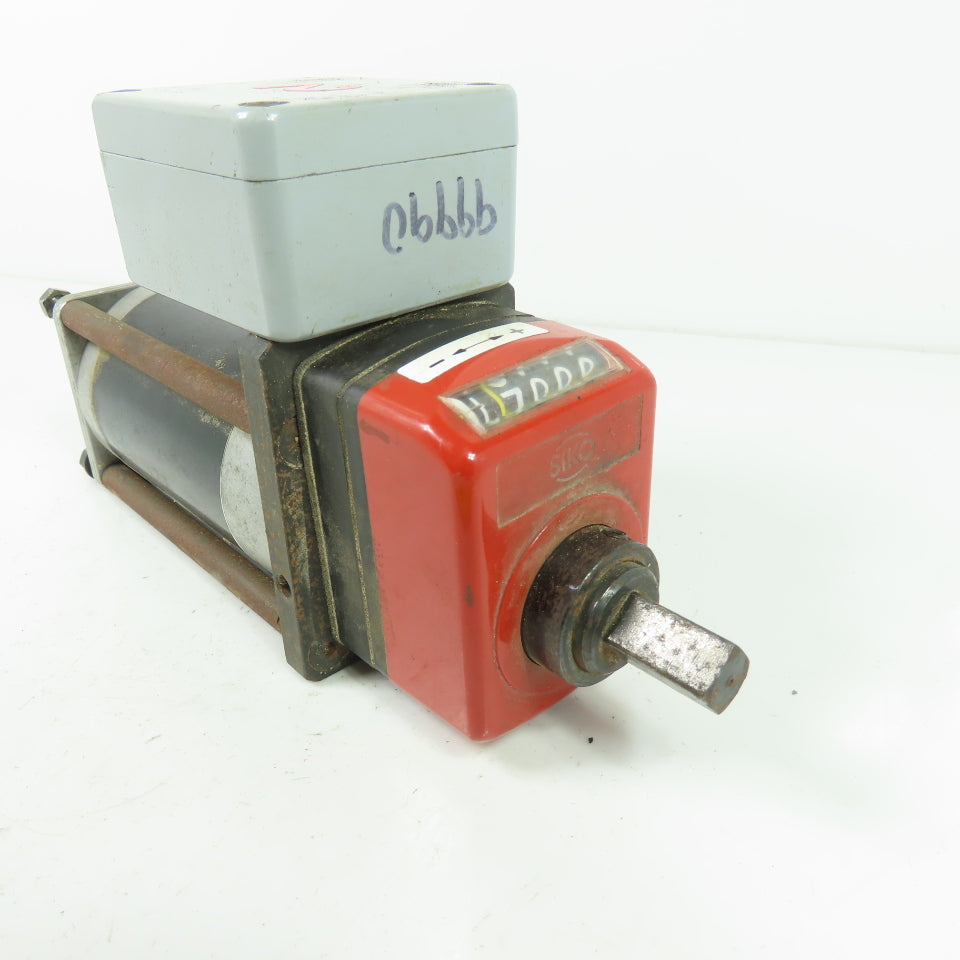 Siko D-79195 DA09S-0315 Digit Position Indicator Counter W/ Electric Motor