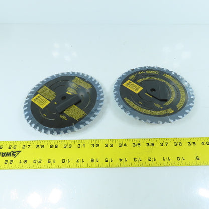 Dewalt DWA161224 24T & 40T Circular Saw Blades 6-1/2" OD 5/8" Arbor Lot Of 2