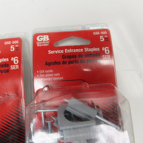 Gardner Bender GSE-505 #6 Service Entrance Staples 2 Packs of 5 Each