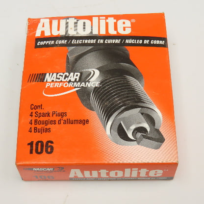 Autolite No. 106 Spark Plug Resistor Lot Of 4