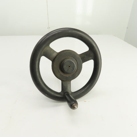 9.5" Machine Advance Hand Crank Hand Wheel 1/2" / 3/4" x 12" L Shaft