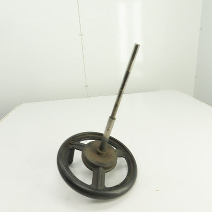 9.5" Machine Advance Hand Crank Hand Wheel 1/2" / 3/4" x 12" L Shaft