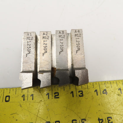 Greenfield Geometric 12.0mm-1.250mm Right Hand Thread Chaser Die Set Of 4