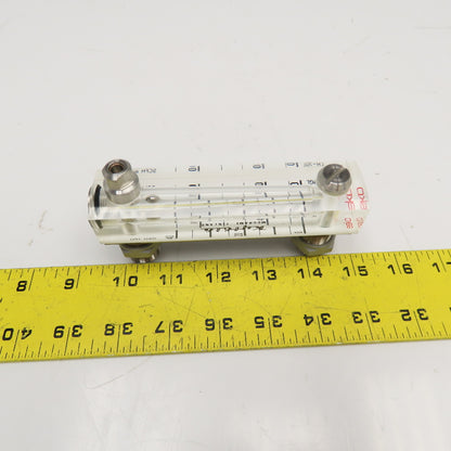 Kytola OY LH-7GL Flow Meter 0-40 GPH Water 0-100SCFH Air 3/4-20 UNEF