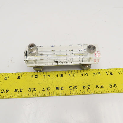 Kytola OY LH-7GL Flow Meter 0-40 GPH Water 0-100SCFH Air 3/4-20 UNEF