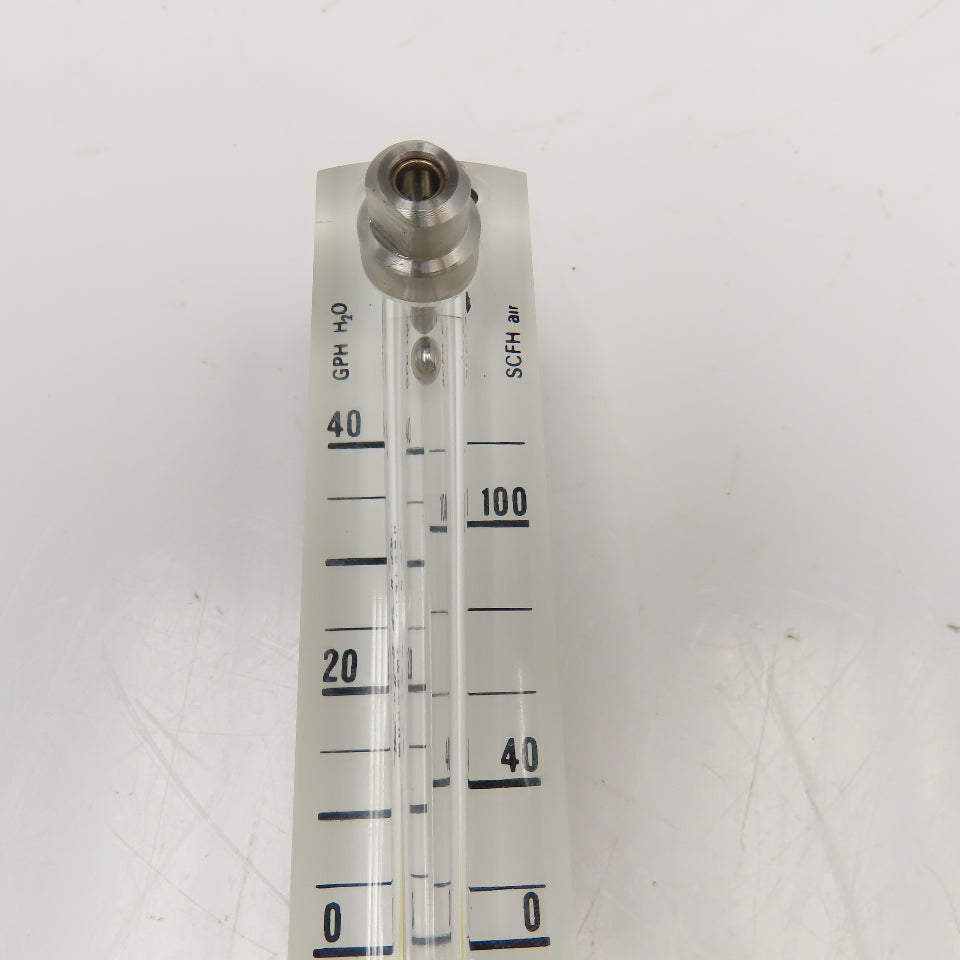 Kytola OY LH-7GL Flow Meter 0-40 GPH Water 0-100SCFH Air 3/4-20 UNEF