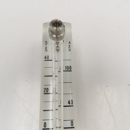Kytola OY LH-7GL Flow Meter 0-40 GPH Water 0-100SCFH Air 3/4-20 UNEF