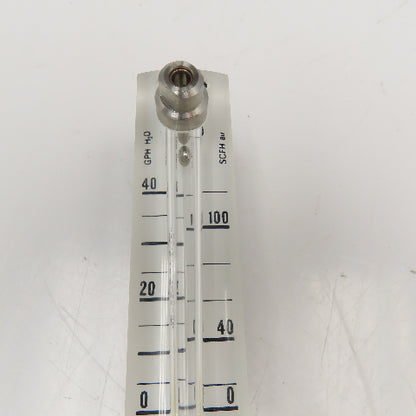 Kytola OY LH-7GL Flow Meter 0-40 GPH Water 0-100SCFH Air 3/4-20 UNEF