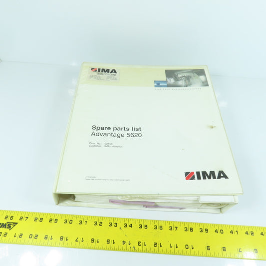 IMA Advantage 5620 Edgebander Spare Parts List Manual