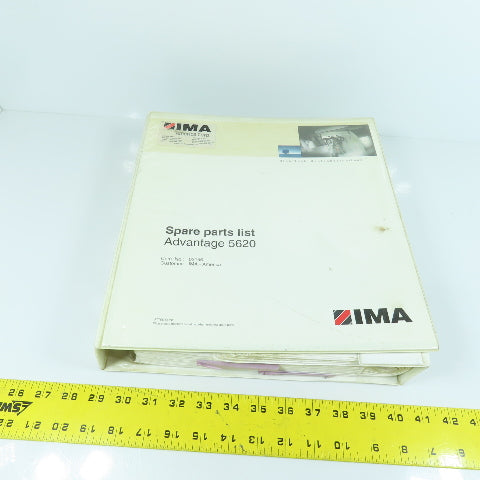 IMA Advantage 5620 Edgebander Spare Parts List Manual
