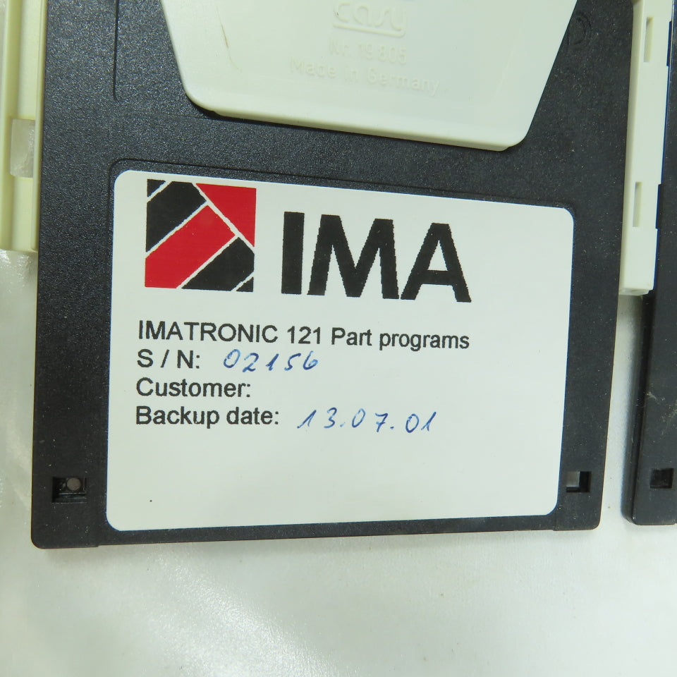 IMA Advantage 5620 Edgebander Electrical Documentation W/ 3 Floppy Discs