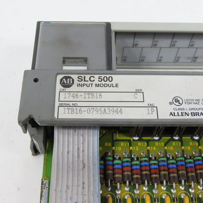 Allen Bradley 1746-ITB16 Ser C SLC 500 Input Module (No Terminal Strip)