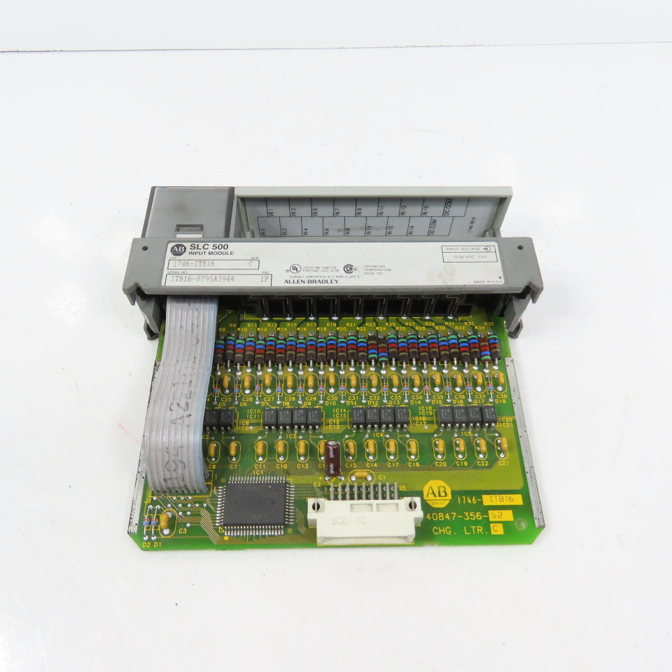 Allen Bradley 1746-ITB16 Ser C SLC 500 Input Module (No Terminal Strip)