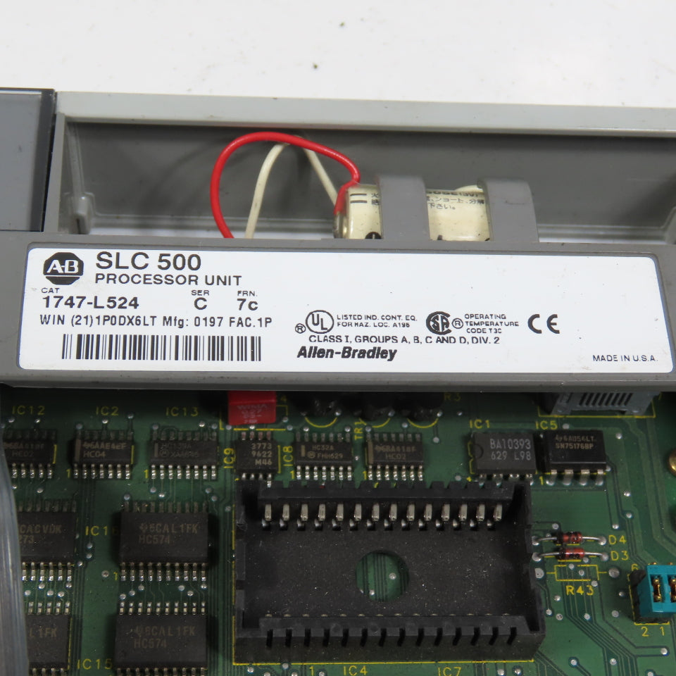 Allen Bradley 1746-L524 Ser C FRN 7C SLC 500 5/02 CPU Processor Unit