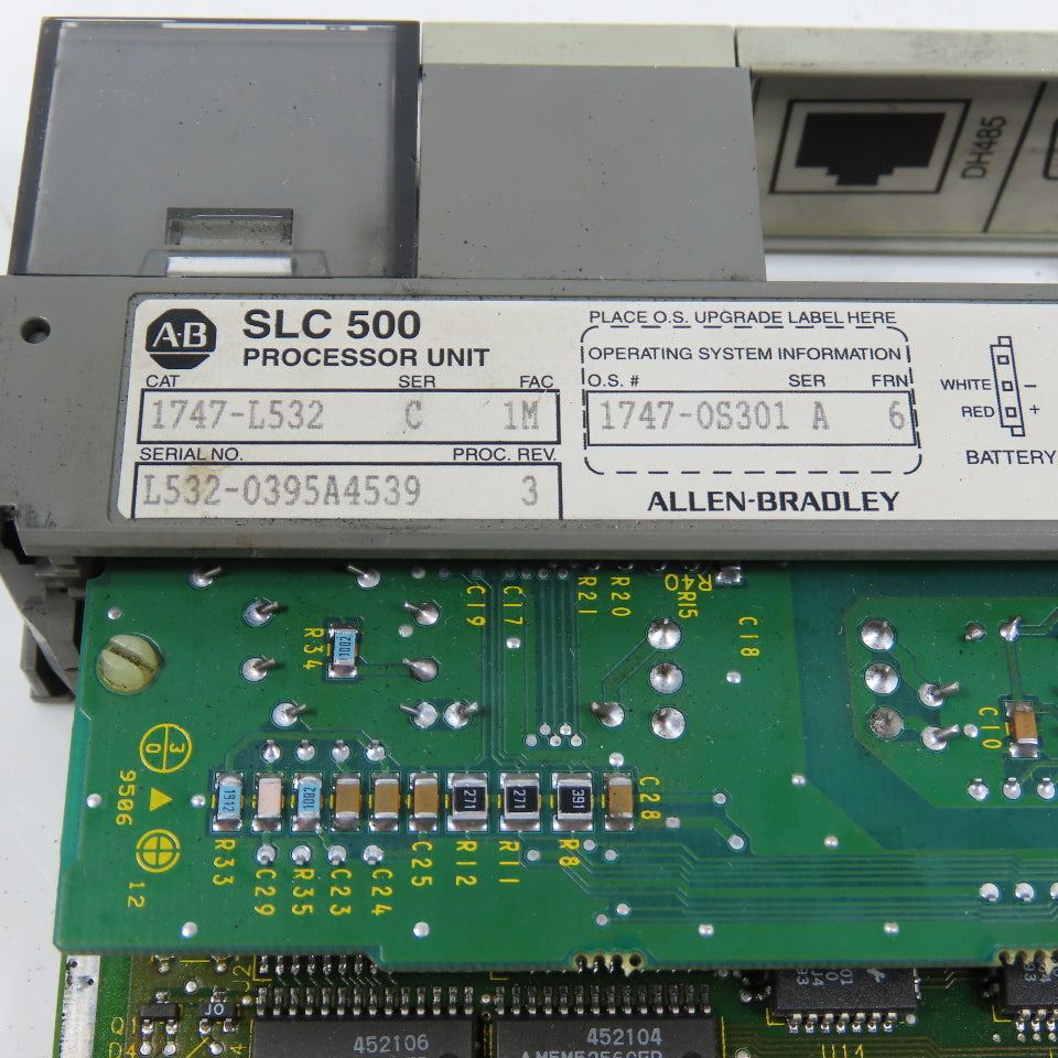 Allen Bradley 1747-L532 Ser C Rev 3 SLC 500 5/03 CPU Processor Unit W/1747-OS301