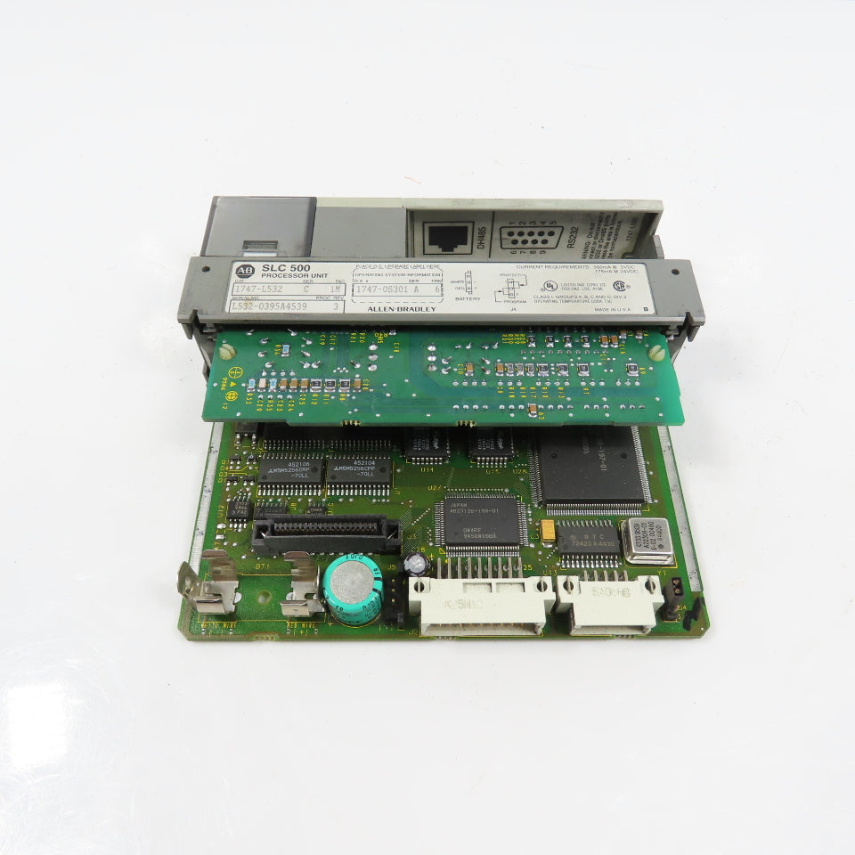 Allen Bradley 1747-L532 Ser C Rev 3 SLC 500 5/03 CPU Processor Unit W/1747-OS301