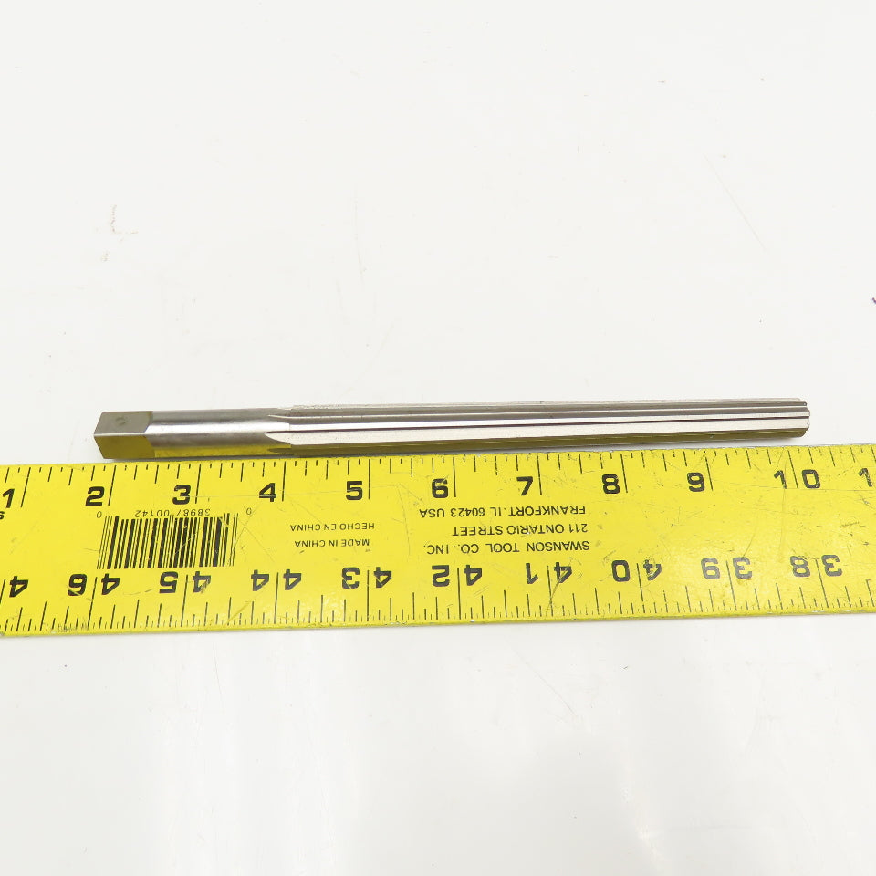 Union Butterfield #9 Straight Flute Tapered Pin Reamer 9/16 Shank 8-5/16" OAL