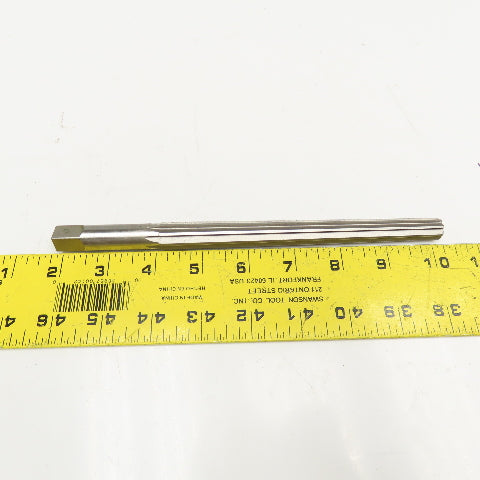 Union Butterfield #9 Straight Flute Tapered Pin Reamer 9/16 Shank 8-5/16" OAL
