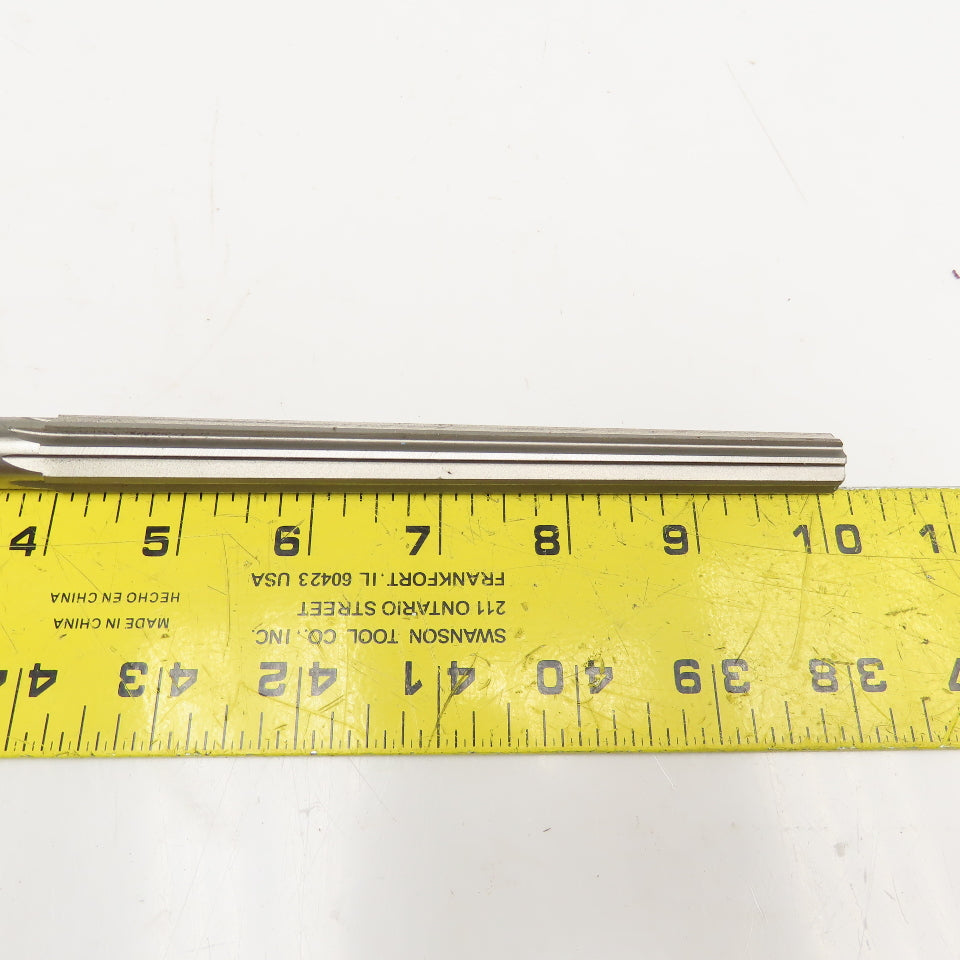Union Butterfield #9 Straight Flute Tapered Pin Reamer 9/16 Shank 8-5/16" OAL