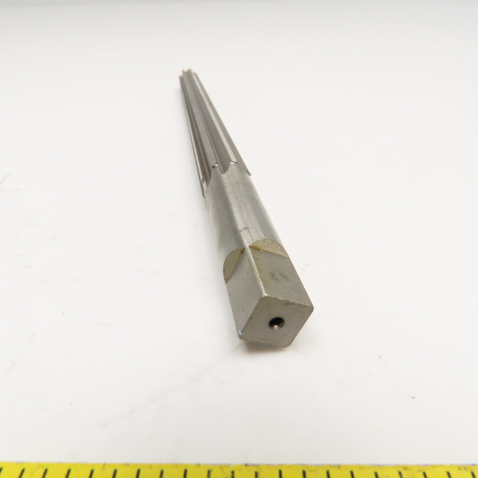 Union Butterfield #9 Straight Flute Tapered Pin Reamer 9/16 Shank 8-5/16" OAL