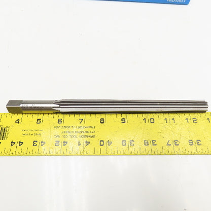 Union Butterfield #10 Straight Flute Tapered Pin Reamer 5/8 Shank 9-5/16" OAL