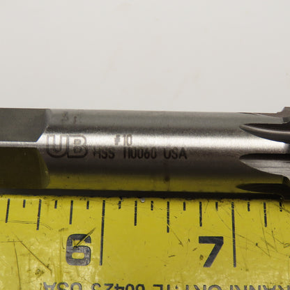 Union Butterfield #10 Straight Flute Tapered Pin Reamer 5/8 Shank 9-5/16" OAL