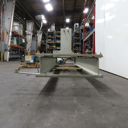 3 Ton Floor Mount Double Beam Jib Crane 10' Swing 70" Travel W/3Ton 3Ph Hoist