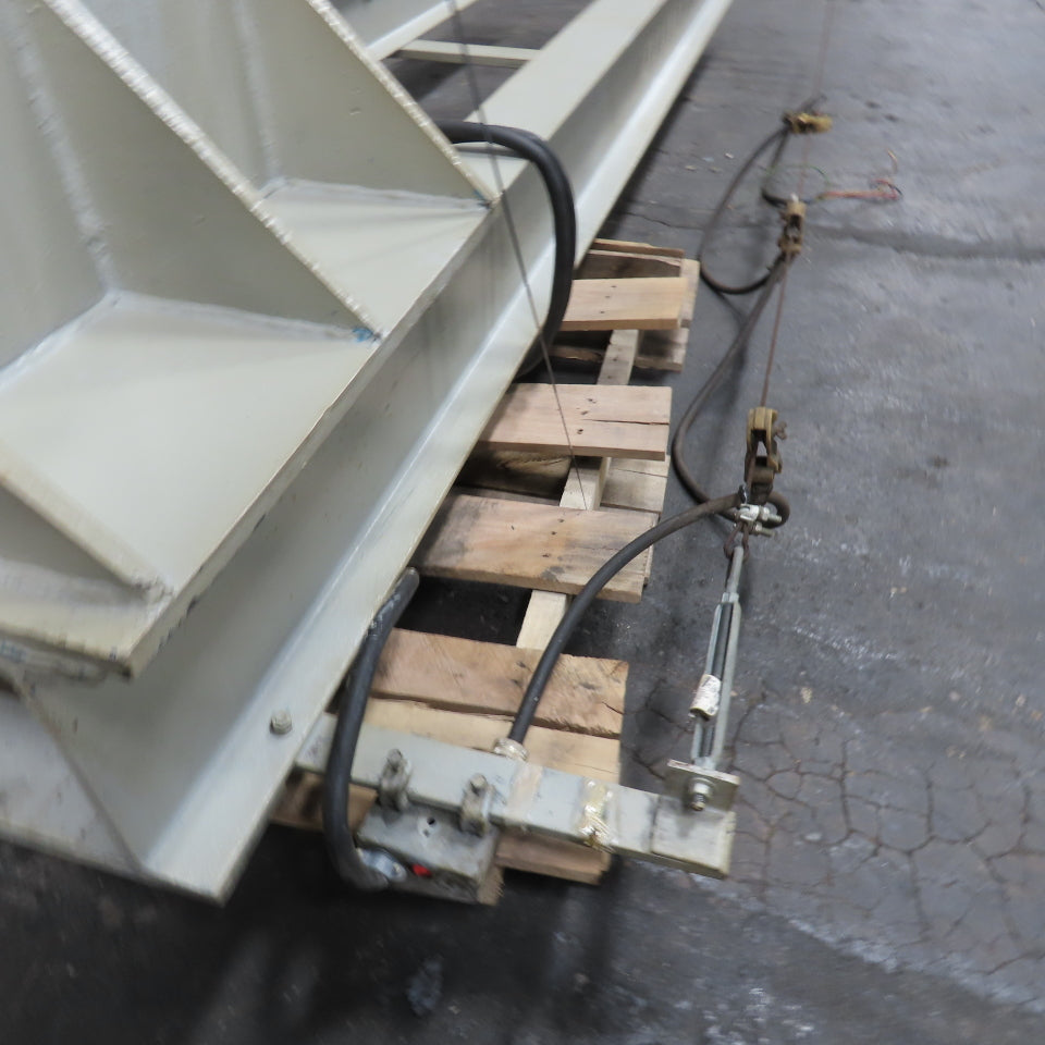 3 Ton Floor Mount Double Beam Jib Crane 10' Swing 70" Travel W/3Ton 3Ph Hoist