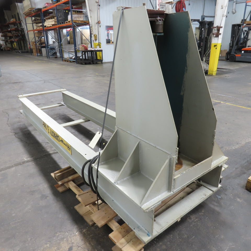 3 Ton Floor Mount Double Beam Jib Crane 10' Swing 70" Travel W/3Ton 3Ph Hoist